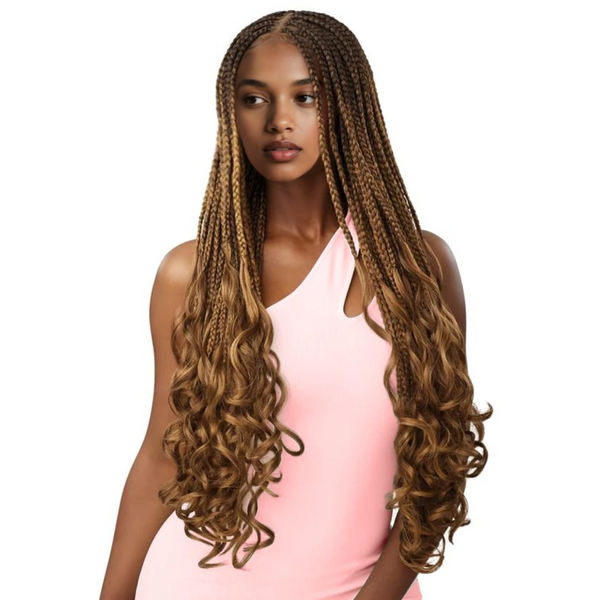 Obsession Boho French Curl Braid Lace Wig 26"