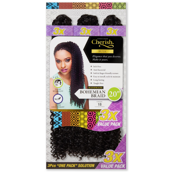 Cherish 3X Bohemian Braid 20
