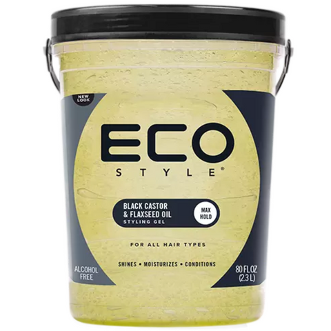 Eco Styler Black Castor And Flaxseed Oil 80oz