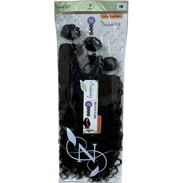 NaturALL 3Pcs Wave Beach Curl 22