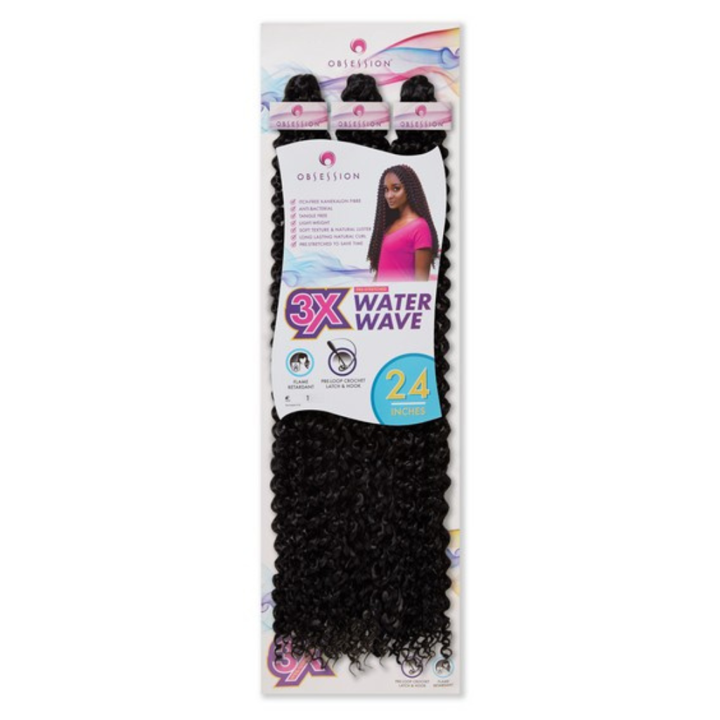 Obsession Bulk 3x Pre-Stretched Water Wave Crochet Hair - 24