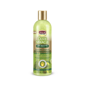 African Pride Olive Miracle 2 in 1 Shampoo & Conditioner 12oz