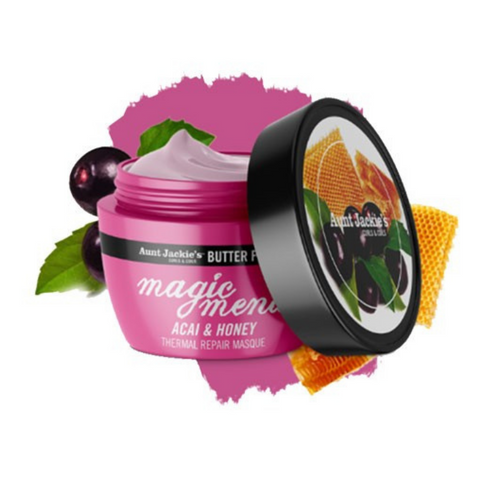 Aunt Jackie's Butter Fusions Magic Mend Acai & Honey Thermal Repair Masque 8oz