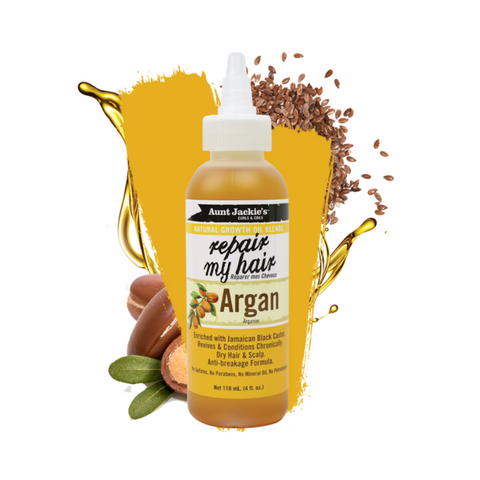 Aunt Jackie’s Growth Oil Repair My Hair Argan 4oz