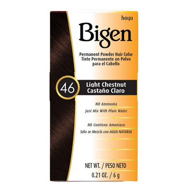 Bigen Permanent Powder Hair Colour 46 Light Chestnut 6g