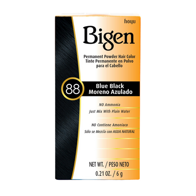Bigen Permanent Powder Hair Colour 88 Blue Black 6g