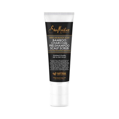 Shea Moisture African Black Soap Pre Shampoo Scalp Scrub Tube 4oz