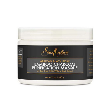 SheaMoisture Bamboo African Black Soap Bamboo Charcoal Balancing Purification Masque 12oz