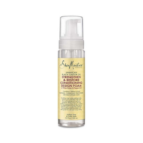 SheaMoisture Jamaican Black Castor Oil Strengthen & Restore Conditioning Design Foam 7.5oz