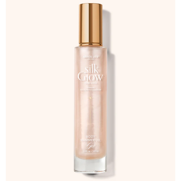 Absolute New York Silk Glow Body Shimmer Oil Gel - Rose Gold 100ml