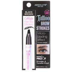 Absolute New York Tattoo Brow Strokes Black Brown