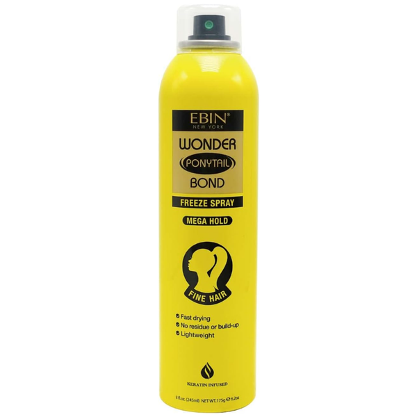 EBIN New York Wonder Ponytail Bond Freeze Spray – Mega Hold 245ml