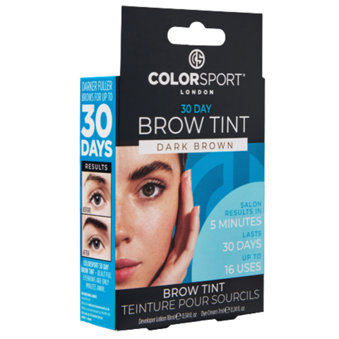 Colorsport 30 Day Brow Tint Dark Brown – Long Lasting Eyebrow Colour Kit