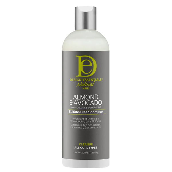 Design Essentials Almond & Avocado Moisturizing & Detangling Sulfate-Free Shampoo 12oz