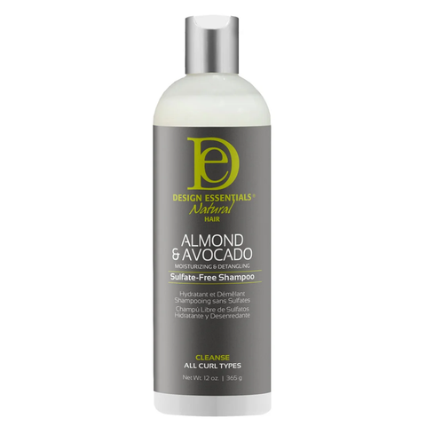 Design Essentials Almond & Avocado Moisturizing & Detangling Sulfate-Free Shampoo 12oz