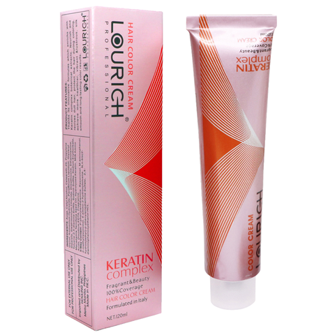 Lourich Professional Keratin Complex Hair Color Cream 120ml – Permanent Hair Dye Full Coverage
