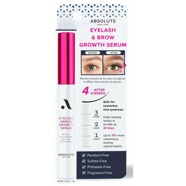 Absolute New York Eyelash & Brow Growth Serum - 9g