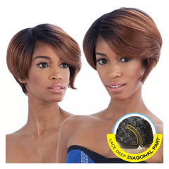 FreeTress Equal Synthetic Lace Deep Diagonal Part Lace Hair Wig - Berry Blossom