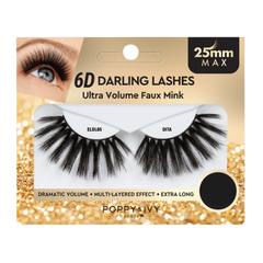 Poppy & Ivy 6D Darling Lashes 25mm Eyelashes- Ultra Volume Faux Mink