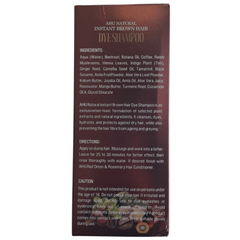 AHU Natural Instant Brown Hair Dye Shampoo 500ml – 3-in-1 Herbal Grey Coverage