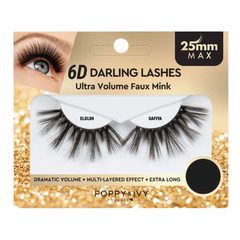 Poppy & Ivy 6D Darling Lashes 25mm Eyelashes- Ultra Volume Faux Mink