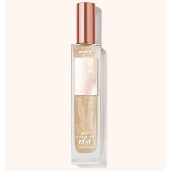 Absolute New York Silk Glow Body Shimmer Oil Mist - Champagne Gold 100ml
