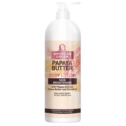 American Dream Papaya Butter Brightening Body Lotion 750ml