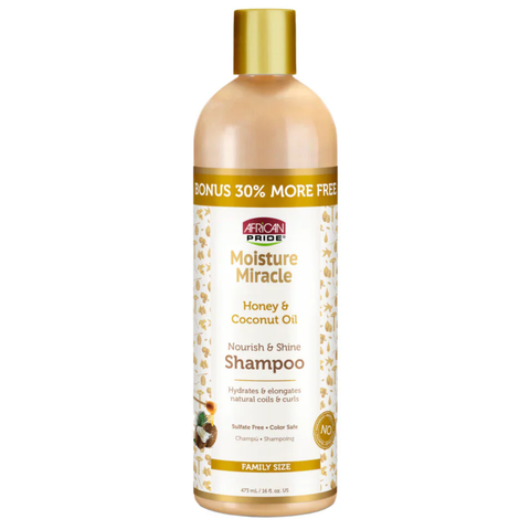 African Pride Moisture Miracle Honey & Coconut Oil Shampoo 16oz