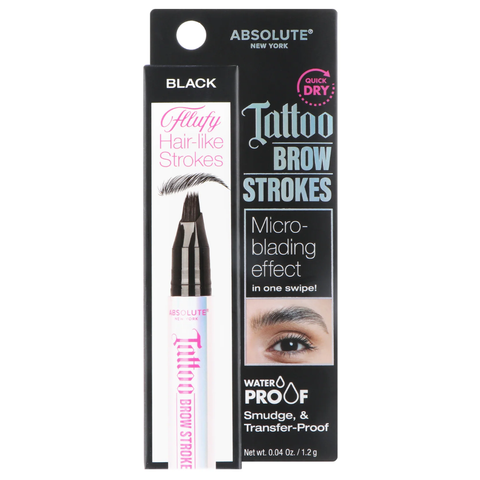 Absolute New York Tattoo Brow Strokes Black