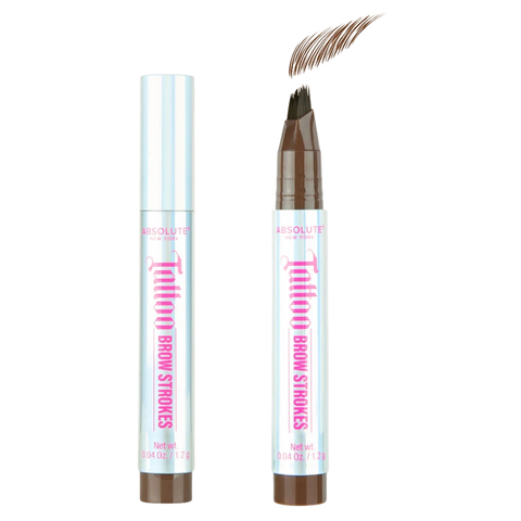 Absolute New York Tattoo Brow Strokes Brown