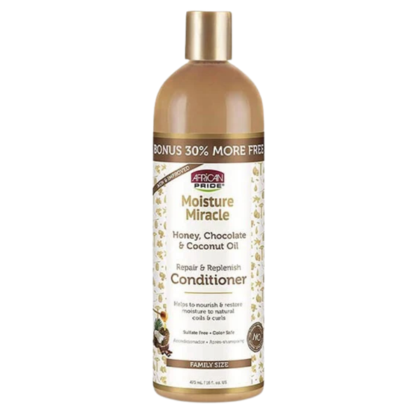 African Pride Moisture Miracle Honey, Chocolate & Coconut Oil Conditioner 16oz