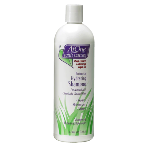 AtOne With Nature Botanical Hydrating Shampoo with Argan Oil for Natural & Chemically Treated Hair 473ml