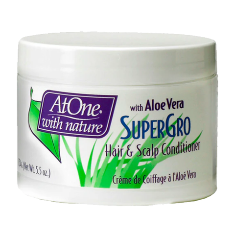 AtOne With Nature Super Gro Hair & Scalp Conditioner with Aloe Vera 154g