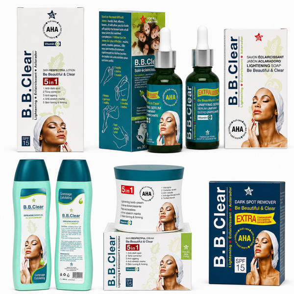 B.B Clear Skin Brightening Bundle - 6 Piece Set