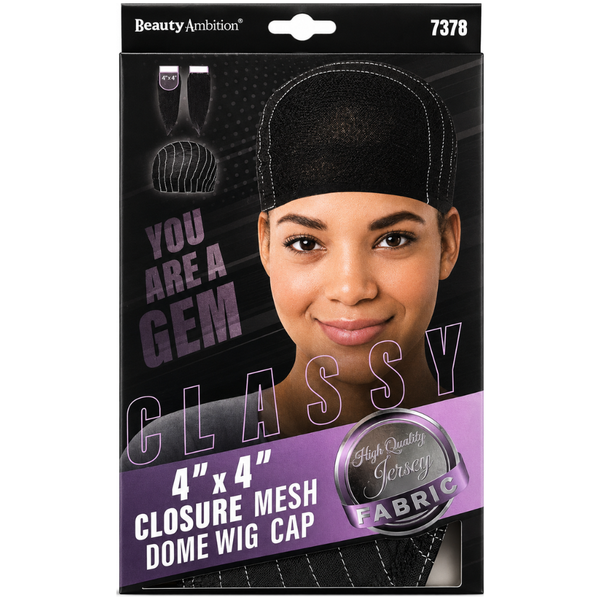 Beauty Ambition Classy 4” x 4” Closure Mesh Dome Wig Cap #7378