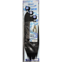 Blissource Remy Yaki Straight Human Hair Blend Weave Multipack 18", 20", 22"