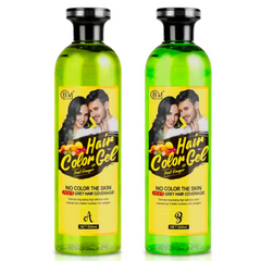 Boming Hair and Beard Color Gel Fruit Vinegar 100% Grey Coverage - Natural Black 500ml