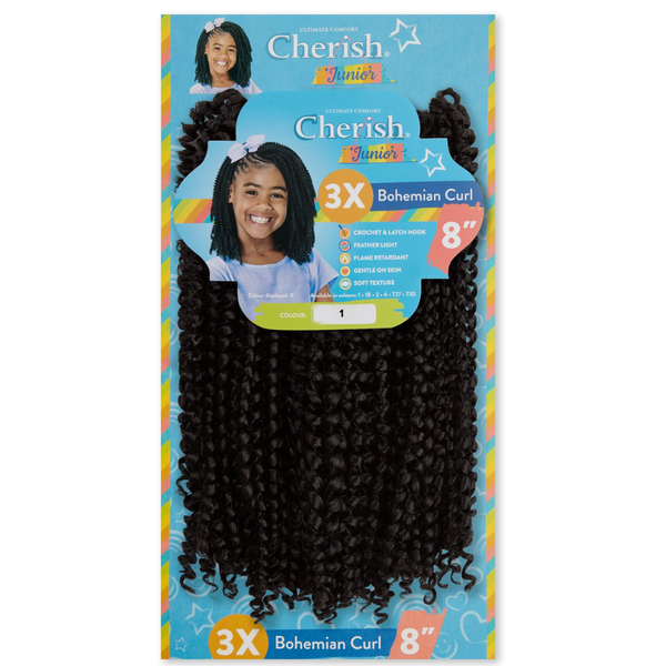Cherish Junior 3X Bohemian Curl 8”