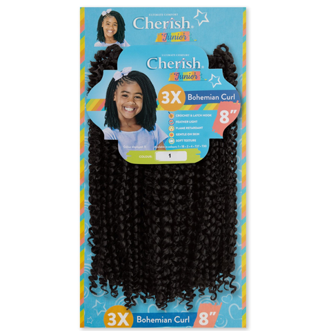 Cherish Junior 3X Bohemian Curl 8”