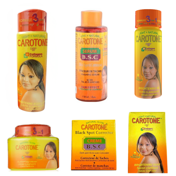 Carotone Complete Skincare Bundle – 6-Piece Brightening & Cleansing Set