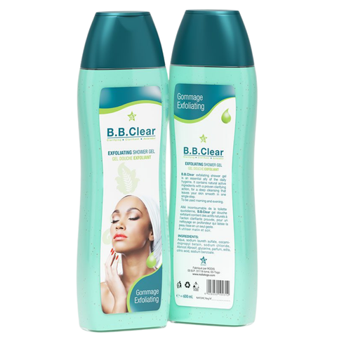 B.B. Clear Exfoliating Shower Gel 600ml (Gommage Exfoliating)