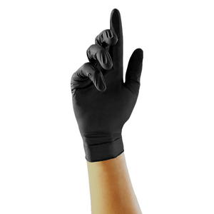 Unigloves Black Nitrile Gloves 1 Box 100 gloves
