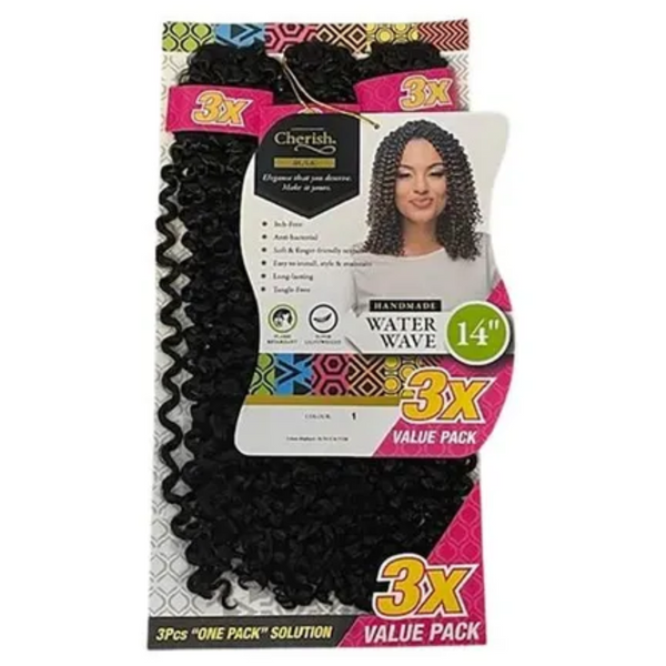 Cherish 3X Handmade Water Wave 14" Value Pack