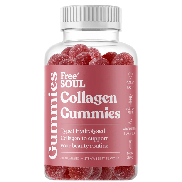 Free Soul Collagen Gummies – Strawberry Flavour (60 Gummies)