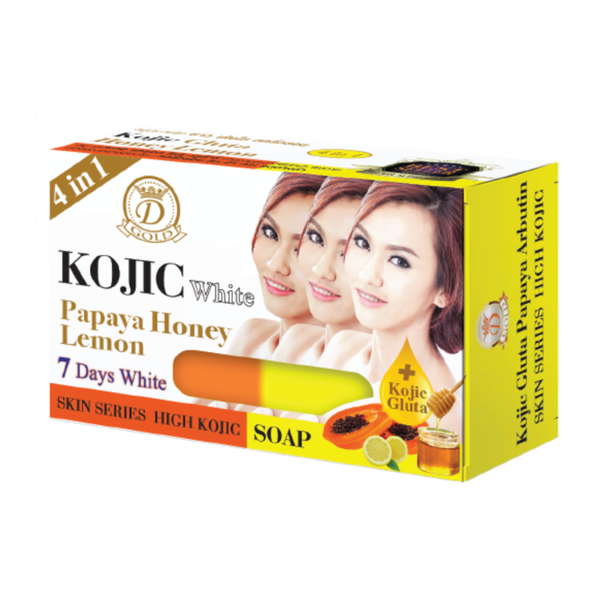D-ne Gold Kojic White Gluta Papaya Honey Lemon Soap 160g