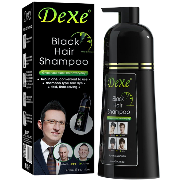 Dexe Black Hair Shampoo – Instant Black Hair Dye Shampoo 400ml