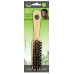 Dreamfix Narrow Hard Boar Bristle Wave Brush with Wooden Handle 989560
