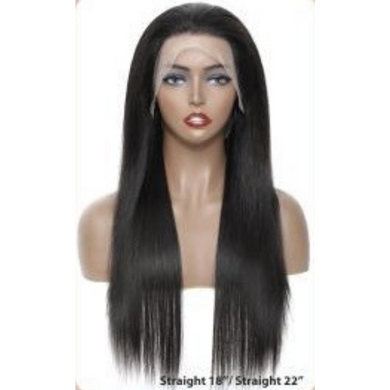 Ei 100% Brazilian Human Hair 13x4 Swiss Lace Frontal Wig Straight 18