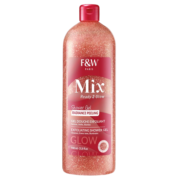 Fair & White Paris Mix Ready 2 Glow Radiance Peeling Exfoliating Shower Gel 940ml