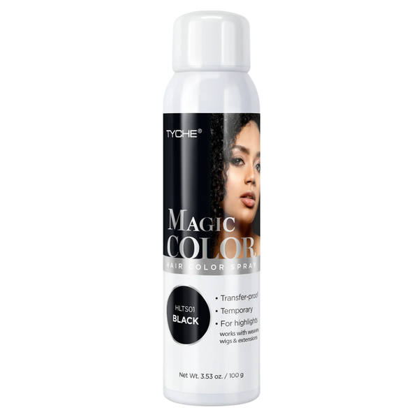 Tyche Magic Color Hair Color Spray – Black- HLTS01 3.53oz